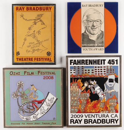 Lot #577 Ray Bradbury Archive of (170+) Items Honoring the Life and Career of the Fiction Master, with Diverse Collection of (100+) Signed Formats like Photographs, Scripts, Books, Award Plaques, and More - Image 4
