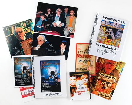 Lot #577 Ray Bradbury Archive of (170+) Items Honoring the Life and Career of the Fiction Master, with Diverse Collection of (100+) Signed Formats like Photographs, Scripts, Books, Award Plaques, and More - Image 8