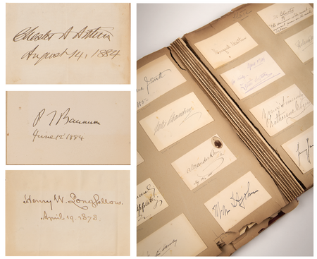 Lot #86 19th Century Theatre Actors, Actresses, and Notables Autograph Collection (275+ Signatures) with Chester A. Arthur, P. T. Barnum, Henry W. Longfellow, Lotta Crabtree, and Lillie Langtry - Image 1