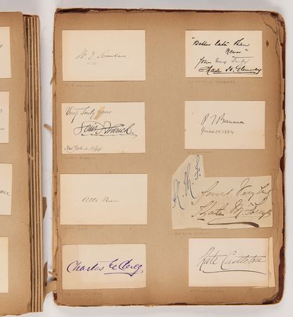 Lot #86 19th Century Theatre Actors, Actresses, and Notables Autograph Collection (275+ Signatures) with Chester A. Arthur, P. T. Barnum, Henry W. Longfellow, Lotta Crabtree, and Lillie Langtry - Image 4