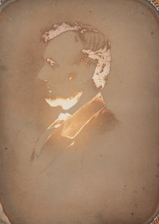 Lot #144 Abraham Lincoln: Ambrotype of Anthony Berger's 'Penny Profile' - Image 2