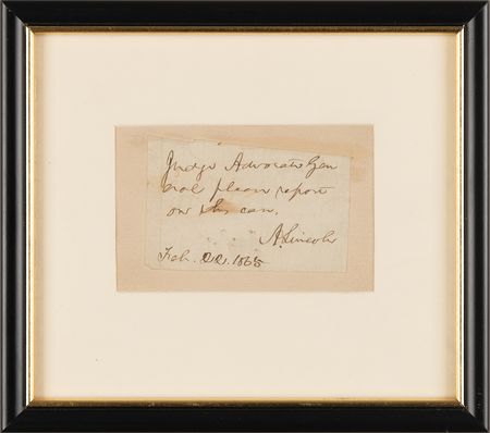 Lot #25 Abraham Lincoln Autograph Endorsement Signed as President to Joseph Holt, Prosecutor of the Assassination Conspirators - Image 2