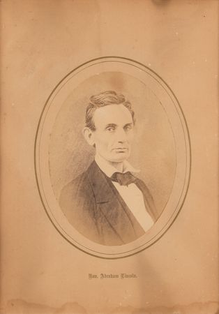 Lot #150 Abraham Lincoln: Salt Print Portrait by Samuel M. Fassett - Image 1