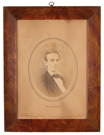 Lot #150 Abraham Lincoln: Salt Print Portrait by Samuel M. Fassett - Image 2