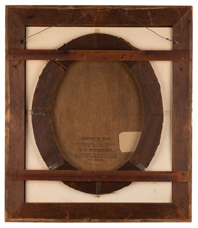 Lot #155 Abraham Lincoln: Chromolithograph on Canvas by E. C. Middleton - Image 2