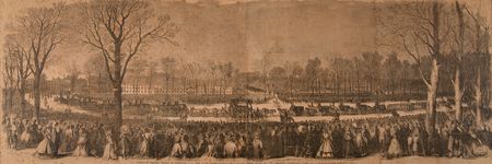 Lot #131 Abraham Lincoln: Oversized Panoramic Funeral Procession Engraving from Frank Leslie?s Illustrated Newspaper - Image 2