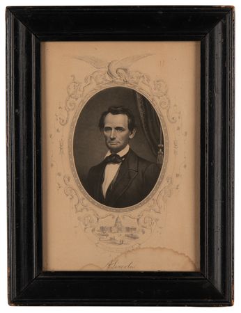 Lot #133 Abraham Lincoln Engraving - Image 2