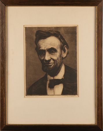 Lot #151 Abraham Lincoln: Mezzotint by David Rosenthal (After Alexander Gardner, Ltd. Ed. #58/75) - Image 2
