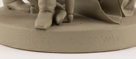 Lot #27 Abraham Lincoln: 'Council of War' Sculpture by John Rogers - Image 2