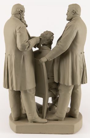 Lot #27 Abraham Lincoln: 'Council of War' Sculpture by John Rogers - Image 5