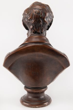 Lot #135 Abraham Lincoln: Bronzed Plaster Bust - Image 2
