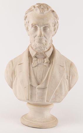 Lot #138 Abraham Lincoln: White Plaster Bust - Image 1