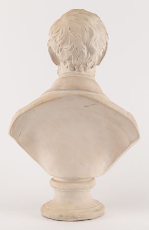 Lot #138 Abraham Lincoln: White Plaster Bust - Image 2