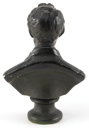 Lot #140 Abraham Lincoln: Black Plaster Bust - Image 2
