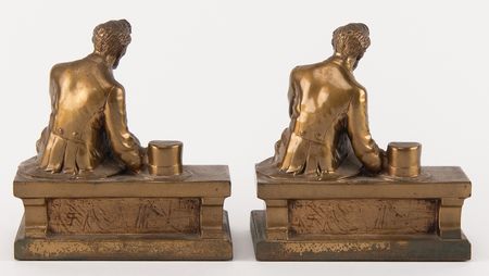 Lot #143 Abraham Lincoln: Seated Bronze Bookends (2) - Image 2