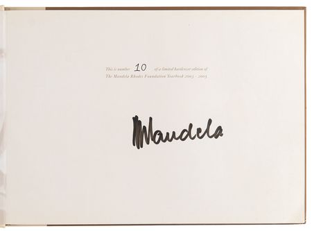 Lot #374 Nelson Mandela Signed Ltd. Ed. Book - The Mandela Rhodes Foundation Yearbook 2003-2005 - Image 4