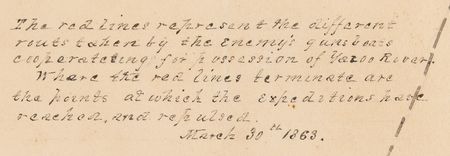 Lot #41 Leonidas Polk Signed Civil War-Dated Manuscript Map of the Vicksburg Campaign - Image 2