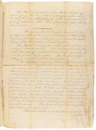 Lot #12 Andrew Jackson Patent Document Signed as President - Image 2