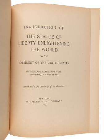 Lot #542 Statue of Liberty: Inauguration of the Statue of Liberty Enlightening the World (1887) - Image 2