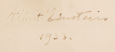 Lot #288 Albert Einstein Signed Photograph (1933) - Image 2