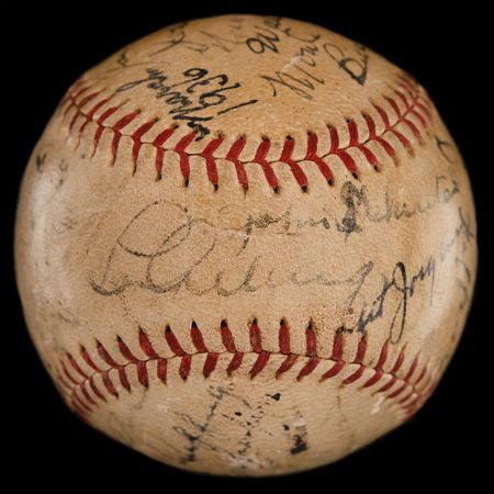 Lot #854 NY Yankees: 1936 Team-Signed Baseball