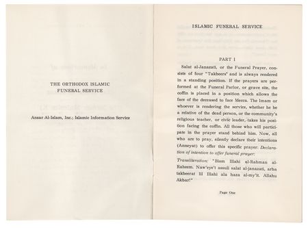 Lot #261 Malcolm X Original Funeral Program - 