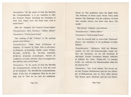 Lot #261 Malcolm X Original Funeral Program - 