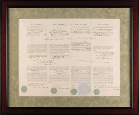 Lot #92 James Buchanan Document Signed as President - Image 2