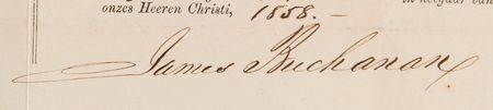 Lot #92 James Buchanan Document Signed as President - Image 3