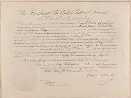 Lot #158 William McKinley Document Signed as President - Image 1