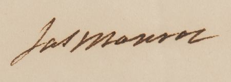 Lot #8 James Madison and James Monroe (2) Letters Signed as Secretary of State - Laws of the United States and War of 1812 - Image 5