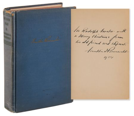 Lot #176 Franklin D. Roosevelt Signed Book - On Our Way, Inscribed to a White House Staffer: 