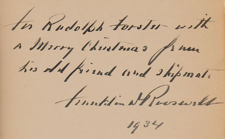 Lot #176 Franklin D. Roosevelt Signed Book - On Our Way, Inscribed to a White House Staffer: 