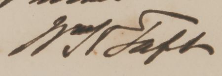 Lot #181 William H. Taft Signed Engraving as President - One Day Before Leaving the White House - Image 3