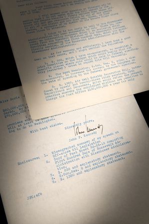 Lot #78 John F. Kennedy Typed Letter Signed as a Massachusetts Senator, Listing His Efforts on Economy and Efficiency - 