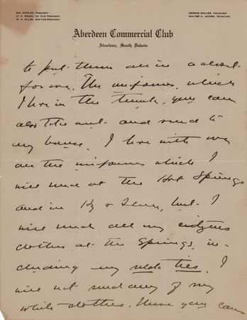 Lot #398 Titanic: Archibald Butt Autograph Letter Signed - Image 2
