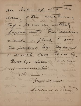 Lot #398 Titanic: Archibald Butt Autograph Letter Signed - Image 4