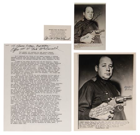 Lot #359 Kennedy Assassination Collection of Signed Items: Connally, Curry, Leavelle, and McDonald - Image 4