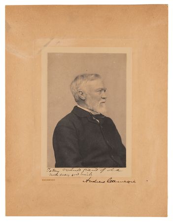 Lot #268 Andrew Carnegie Signed Photograph - Image 1
