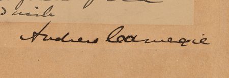 Lot #268 Andrew Carnegie Signed Photograph - Image 2