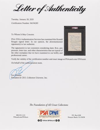 Lot #172 Ronald Reagan Autograph Letter Signed on His High School and College - Image 4