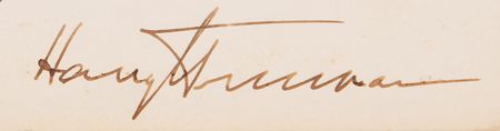 Lot #183 Harry S. Truman Signed Photograph - Image 2