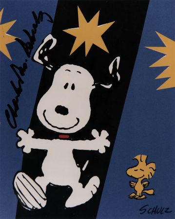 Lot #567 Charles Schulz Signed Photograph