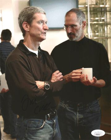 Lot #334 Tim Cook Signed Photograph