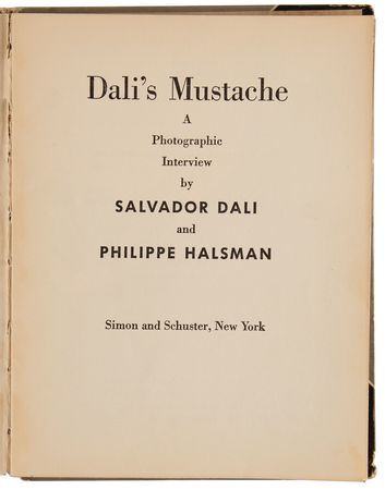 Lot #529 Salvador Dali Signed Book - Dali's Mustache - Image 5