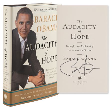 Lot #166 Barack Obama Signed Book - The Audacity of Hope - Image 1