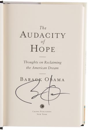 Lot #166 Barack Obama Signed Book - The Audacity of Hope - Image 4