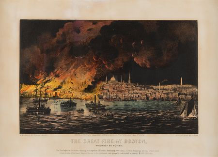 Lot #528 Currier and Ives (3) Lithographs: 