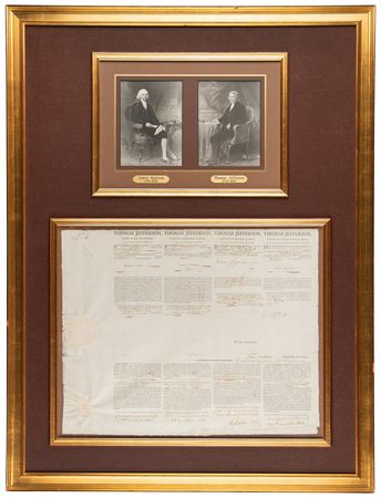 Lot #7 Thomas Jefferson and James Madison Signed