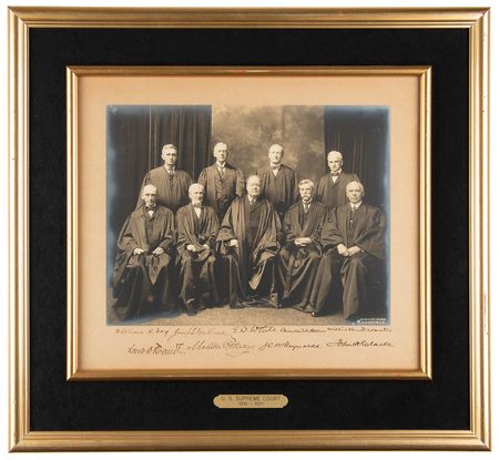 Lot #221 Supreme Court: White Court Oversized Signed Photograph, with Oliver Wendell Holmes and Louis Brandeis - Image 2